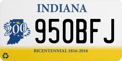 IN license plate 950BFJ