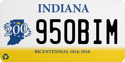 IN license plate 950BIM