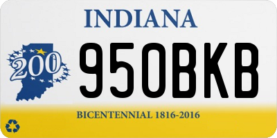 IN license plate 950BKB