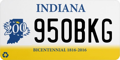 IN license plate 950BKG