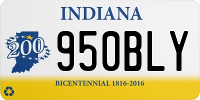 IN license plate 950BLY