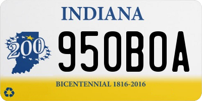 IN license plate 950BOA