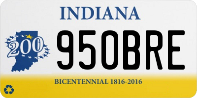IN license plate 950BRE
