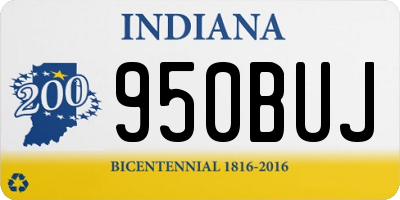 IN license plate 950BUJ