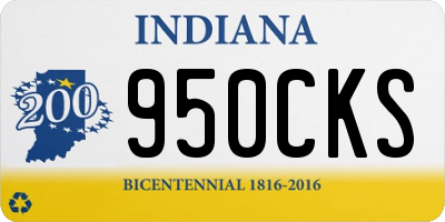 IN license plate 950CKS