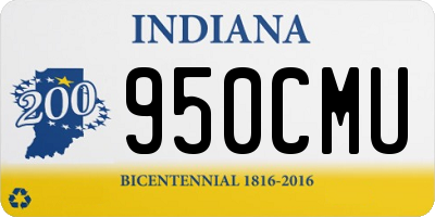 IN license plate 950CMU