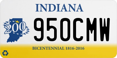 IN license plate 950CMW