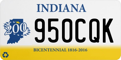 IN license plate 950CQK