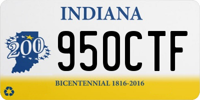 IN license plate 950CTF