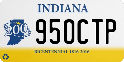 IN license plate 950CTP