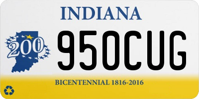 IN license plate 950CUG