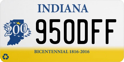IN license plate 950DFF