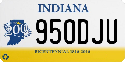 IN license plate 950DJU