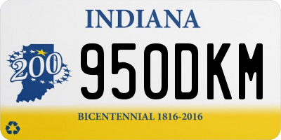 IN license plate 950DKM