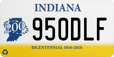 IN license plate 950DLF