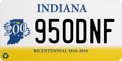IN license plate 950DNF