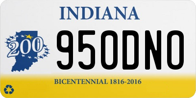 IN license plate 950DNO