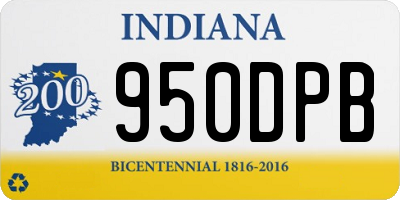 IN license plate 950DPB