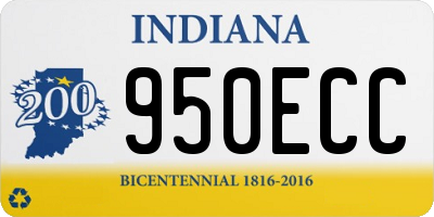 IN license plate 950ECC