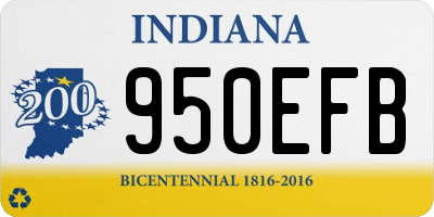 IN license plate 950EFB