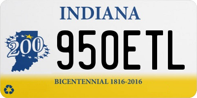 IN license plate 950ETL