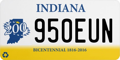 IN license plate 950EUN