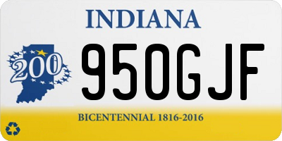 IN license plate 950GJF