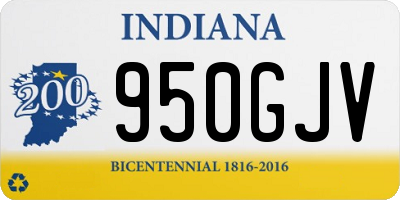 IN license plate 950GJV