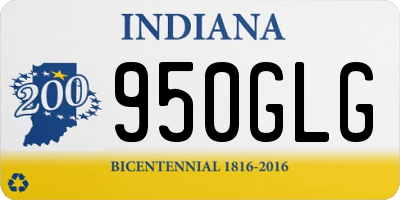 IN license plate 950GLG