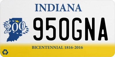IN license plate 950GNA