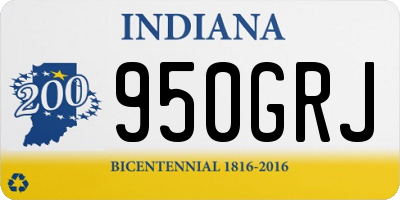 IN license plate 950GRJ