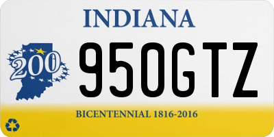 IN license plate 950GTZ