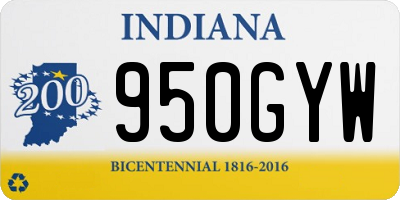 IN license plate 950GYW