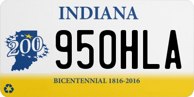 IN license plate 950HLA