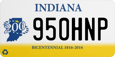 IN license plate 950HNP