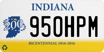 IN license plate 950HPM