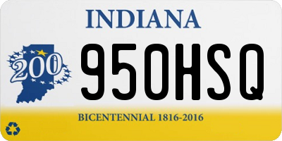 IN license plate 950HSQ
