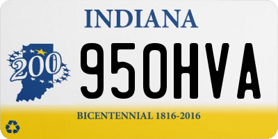 IN license plate 950HVA