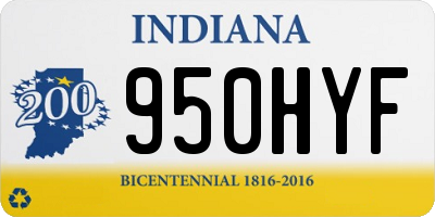 IN license plate 950HYF