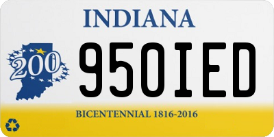 IN license plate 950IED