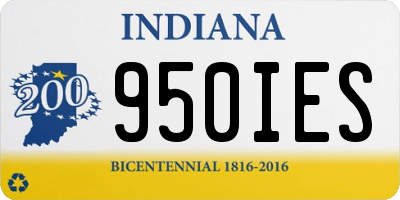 IN license plate 950IES
