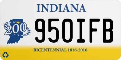 IN license plate 950IFB