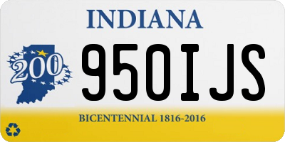 IN license plate 950IJS