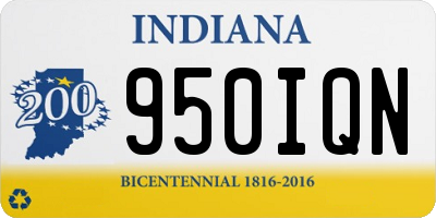 IN license plate 950IQN