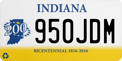 IN license plate 950JDM