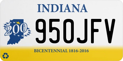 IN license plate 950JFV