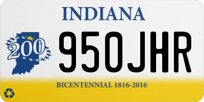 IN license plate 950JHR