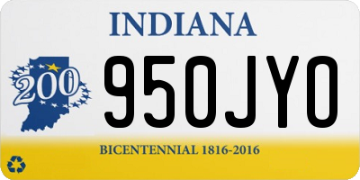 IN license plate 950JYO