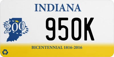 IN license plate 950K