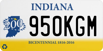IN license plate 950KGM